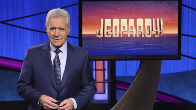 This image released by Jeopardy! shows Alex Trebek, host of the game show "Jeopardy!" Trebek died Sunday at the age of 80.