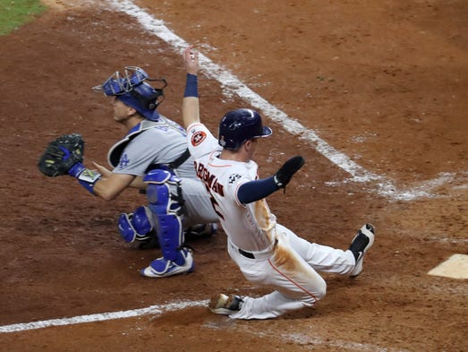 Game 5 at Minute Maid Park: Houston Astros third baseman