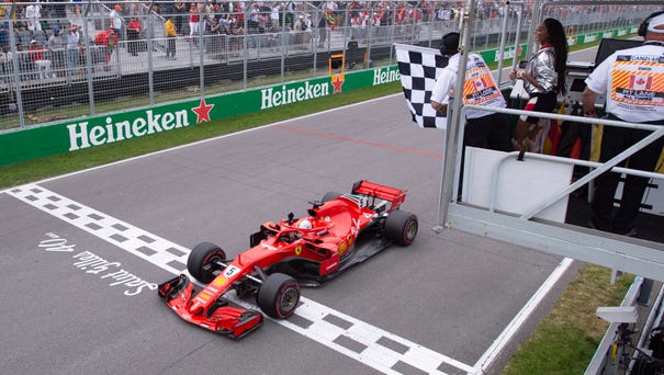 Ferrari's Sebastian Vettel of Germany officially...