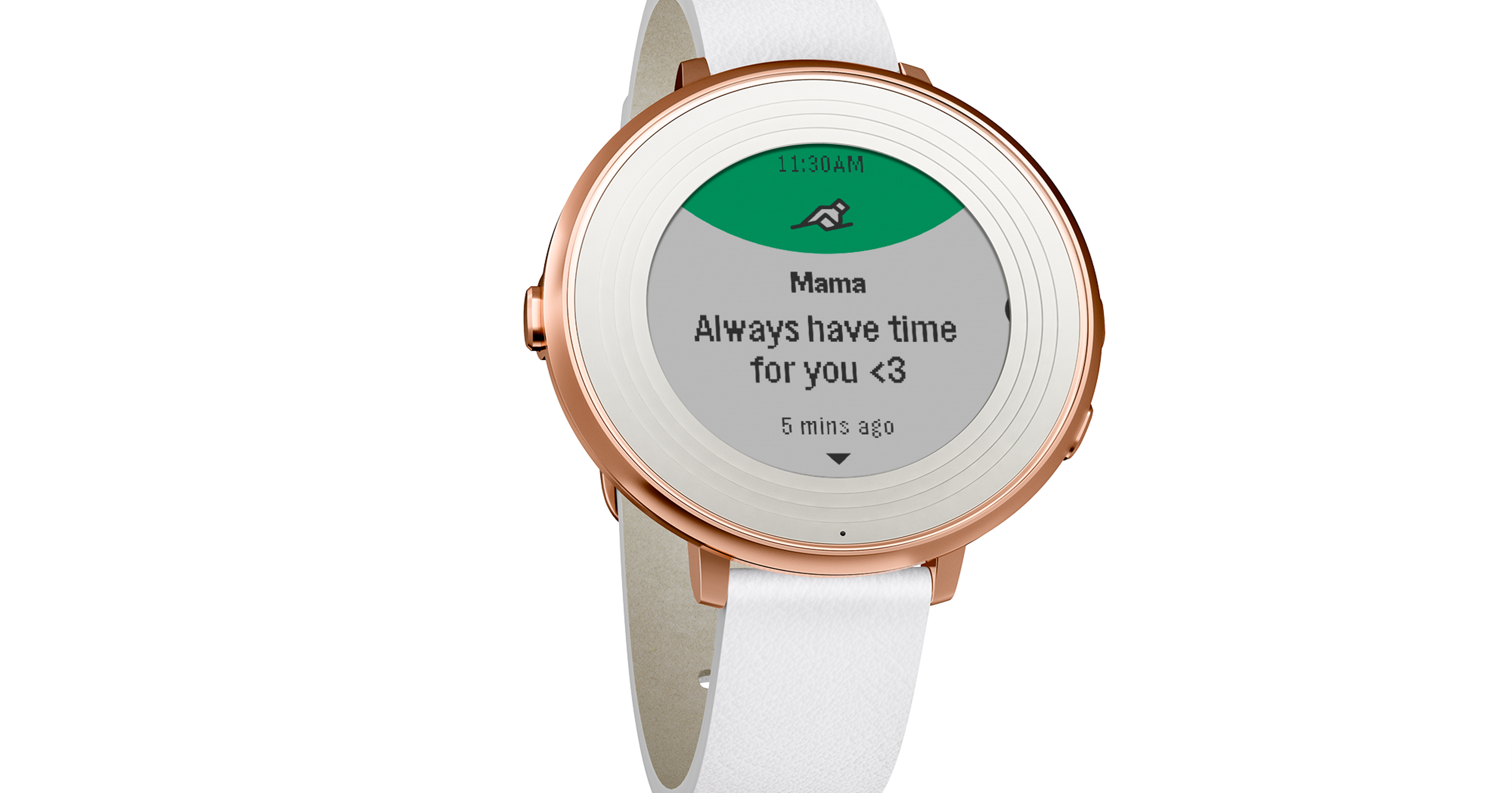 pebble time round smartwatch