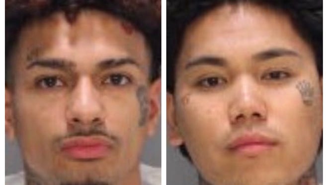 Two suspects were arrested in San Diego in connection to a fatal shooting that occured in late June in Washoe County. Jamil Geronimo (left) and Tyler Hernandez face extradition to Washoe County, where they face open murder, battery with a deadly weapon and discharging a firearm. They were accused of shooting and killing 20-year-old Paul Dobbins.