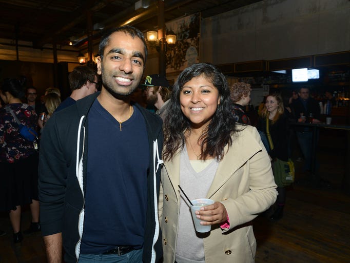 Ashor Chirackal, 26, and, Gloria Melo, 25, at Wooly's
