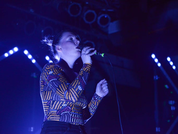 Sylvan Esso performs at Wooly's on Wednesday night