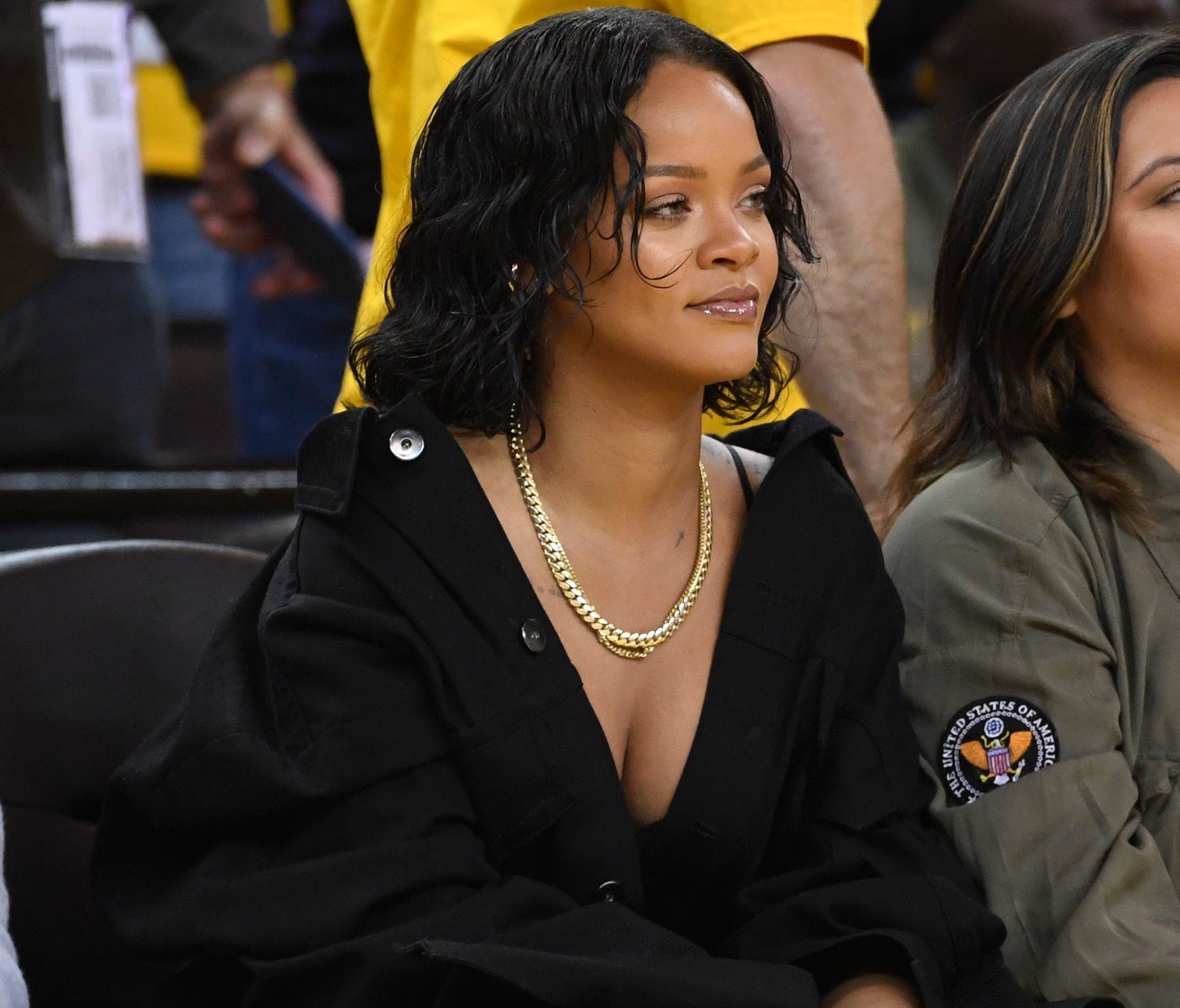 Kevin Durant may or may not have had words for Rihanna during Game 1.