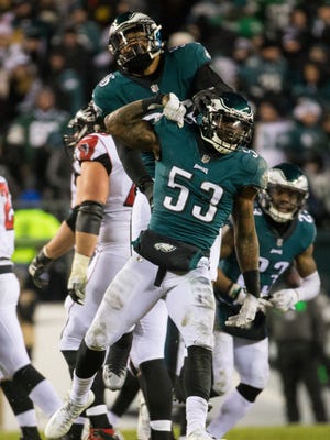 Eagles linebacker Nigel Bradham will serve an NFL suspension for the team's opener against the Falcons on Sept. 6.
