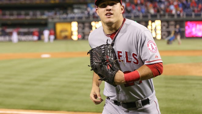 
Angels center fielder Mike Trout is going to his third All-Star Game before his 23rd birthday. 
