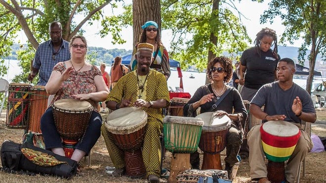 Last summer drummers provided entertainment during the Beacon Sloop Club’s Corn Festival at the Pete and Toshi Seeger Riverfront Park, Beacon. This year the event will be held Aug. 14.