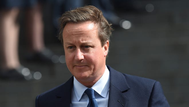 David Cameron attends the Battle Of Britain 75th Anniversary Service at St Paul's Cathedral on Sept. 15, 2015 in London.