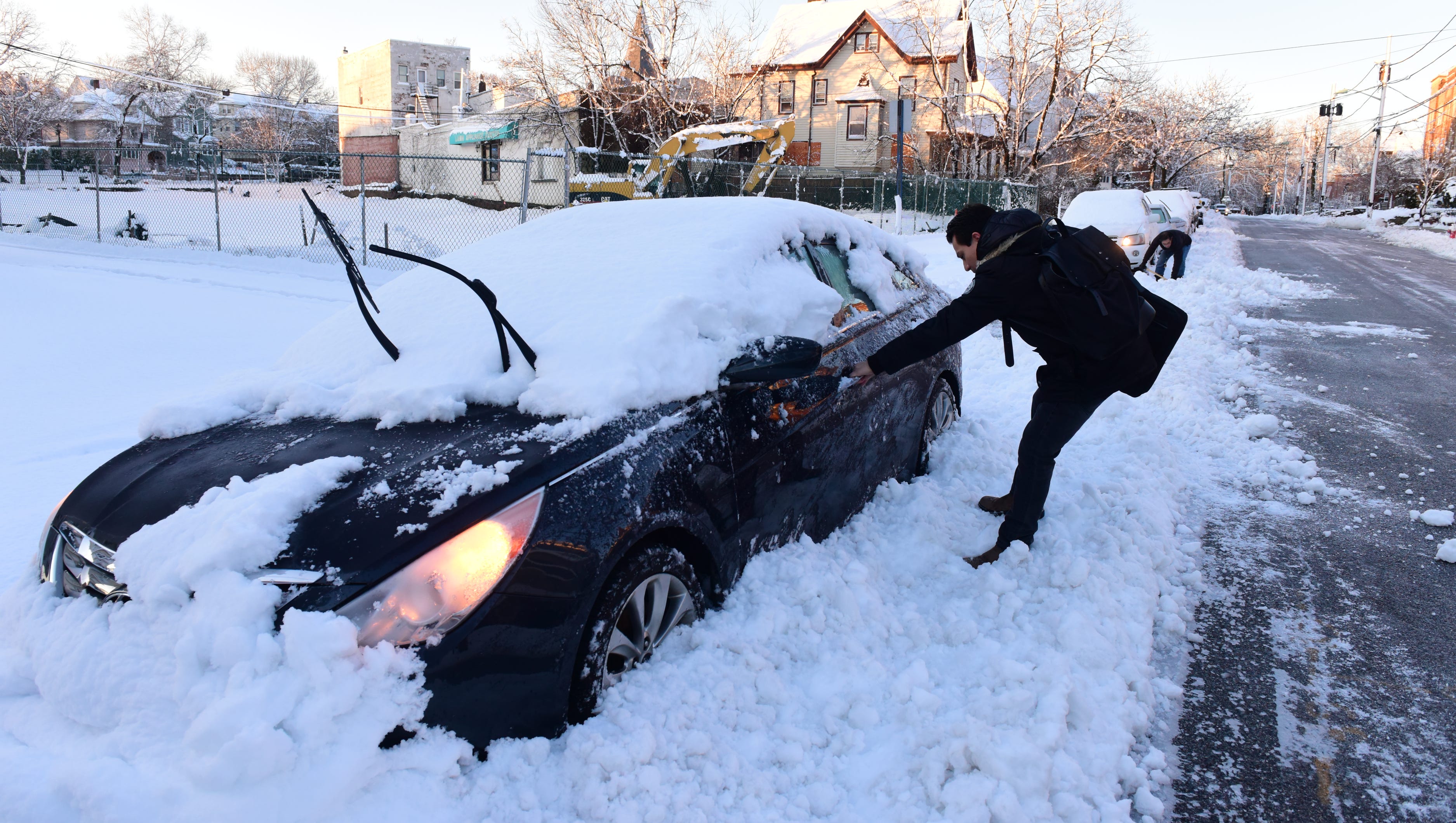 How much snow did North Jersey get?
