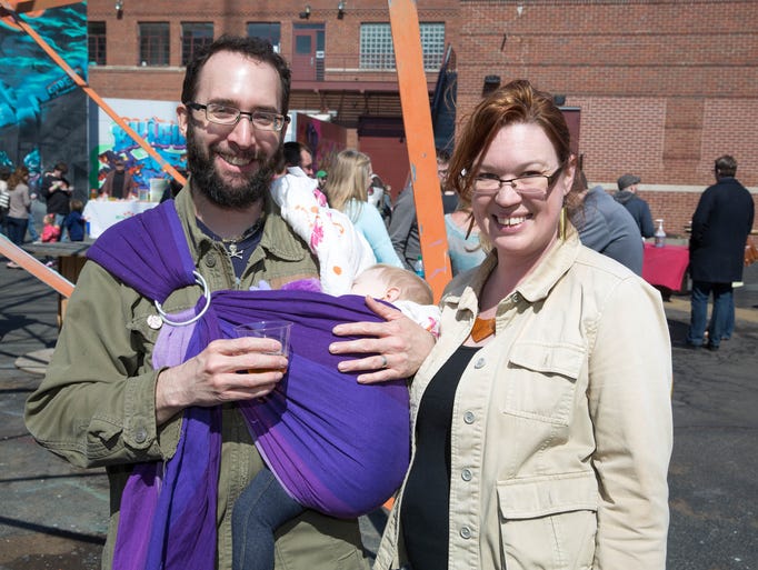 Brian Johnson, 36, and Melanie Johnson, 38, Sunday,