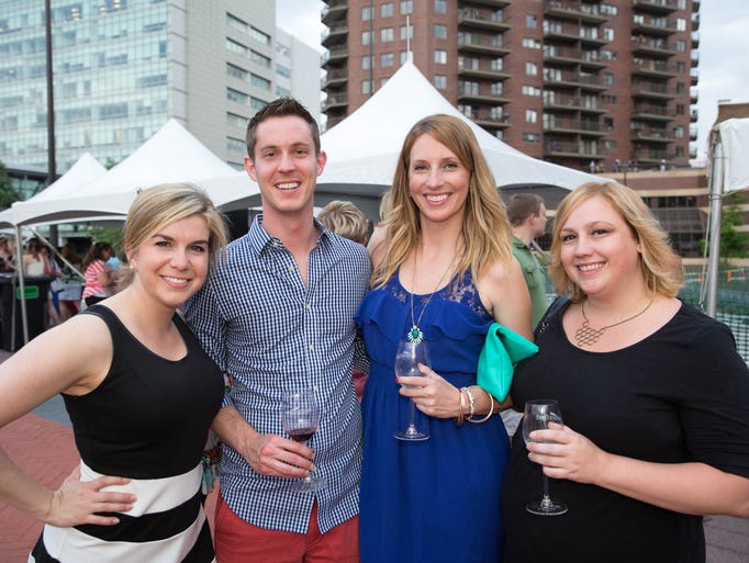 Amelia Mieth, 26, (from left) Tyler Boggess, 27, Jenni