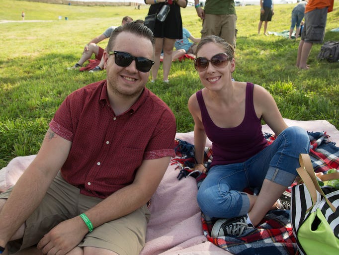 Aaron Bjork, 26, and Kayla Warner, 26, Friday, July