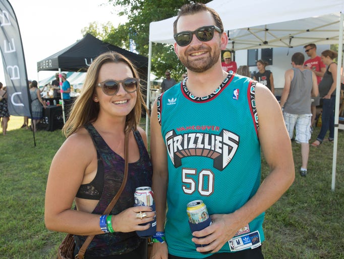 Val Jansonius, 29, and Zach Steele, 31, Friday, July