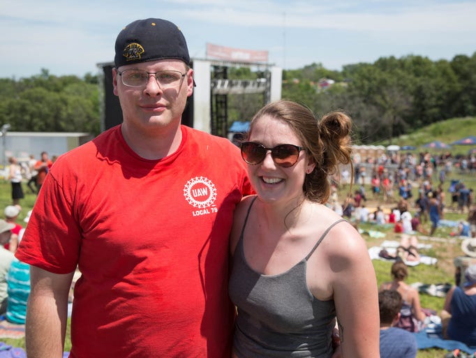 Tom Ralston, 30, and Gail Grimes, 24, Saturday, Aug.