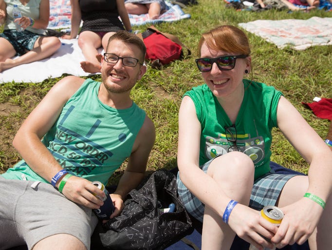 Andrew Hunn, 29, and Kelly Weddle, 27, Saturday, Aug.