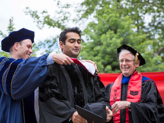 Comedian and writer Kumail Nanjiani receives an honorary