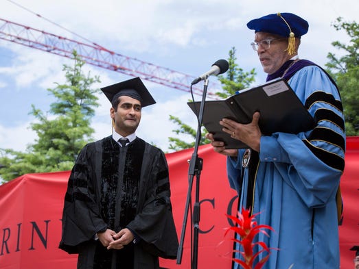 Comedian and writer Kumail Nanjiani receives an honorary