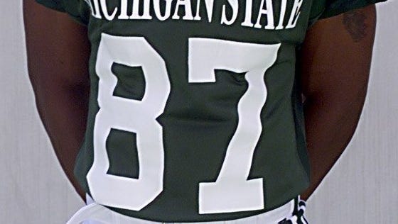 Who wore the No. 87 best at Michigan State?