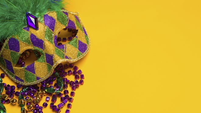 Colorful Mardi Gras mask