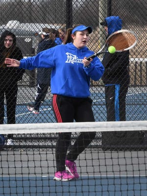 Croswell-Lexington tennis player Ana Sanchez.