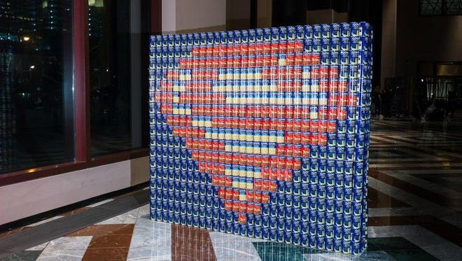 These Superman super-cans were created by ads Engineers.