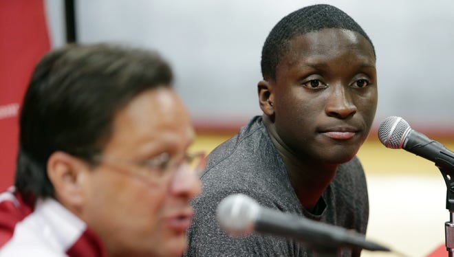 FILE -- Former IU standout Victor Oladipo had some tough love for the Hoosiers program.