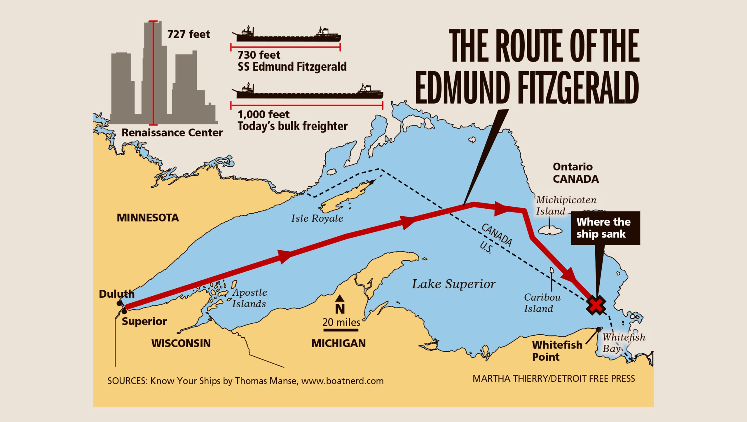 41 years ago: Edmund Fitzgerald sank in Lake Superior