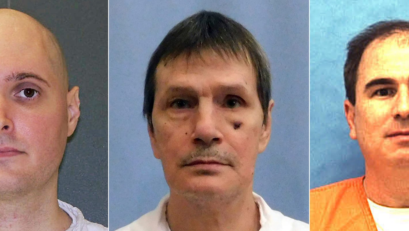 Three executions slated for Thursday in Florida, Alabama, Texas
