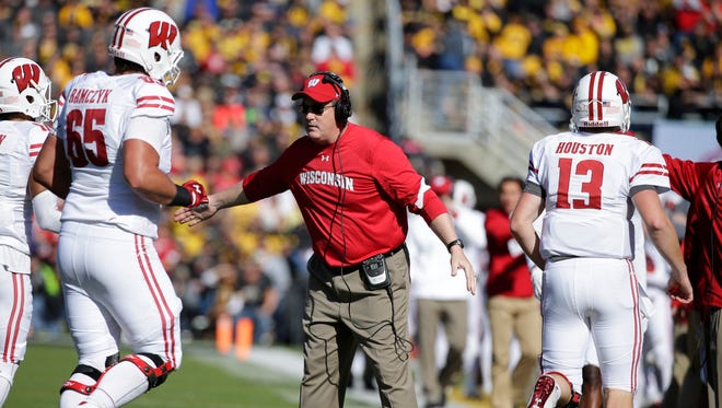 Wisconsin head coach Paul Chryst has led the Badgers to three wins over teams ranked in the top eight and has UW two victories away from playing in the Big Ten championship game.