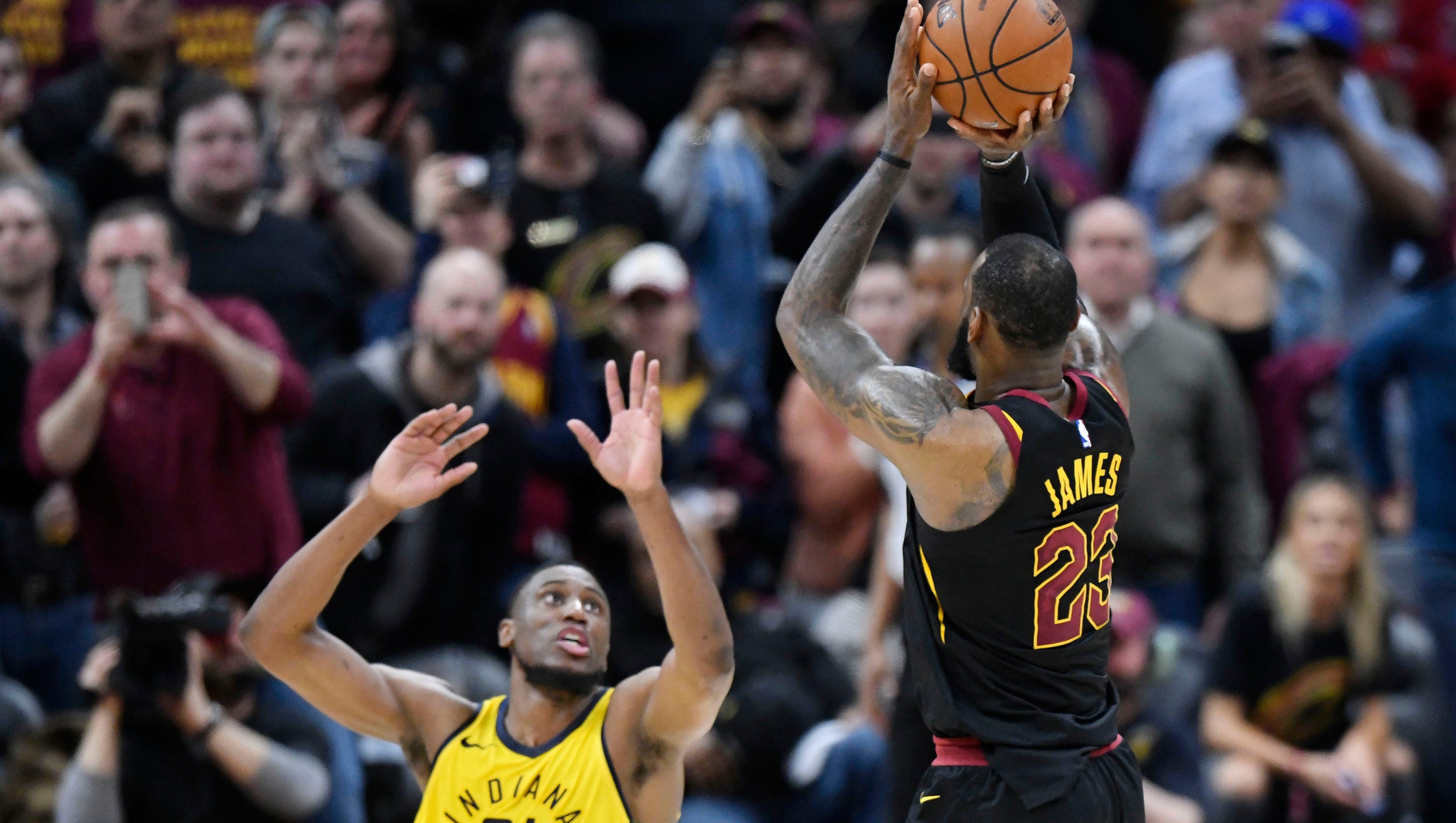 Lebron James Shot In Pacers Cavs Game 5 Mirrors Other Clutch Winners