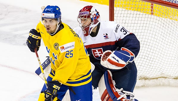 Axel Holmstrom plays for Team Sweden