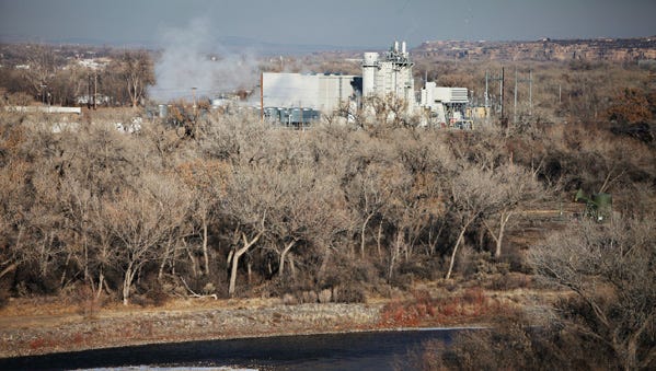 The Bluffview Power Plant, as seen from a utility road southeast of it's location, in a file photo from Jan. 2010, will have a new and power-generating neighbor if plans for a new solar array happen on land near the plant.