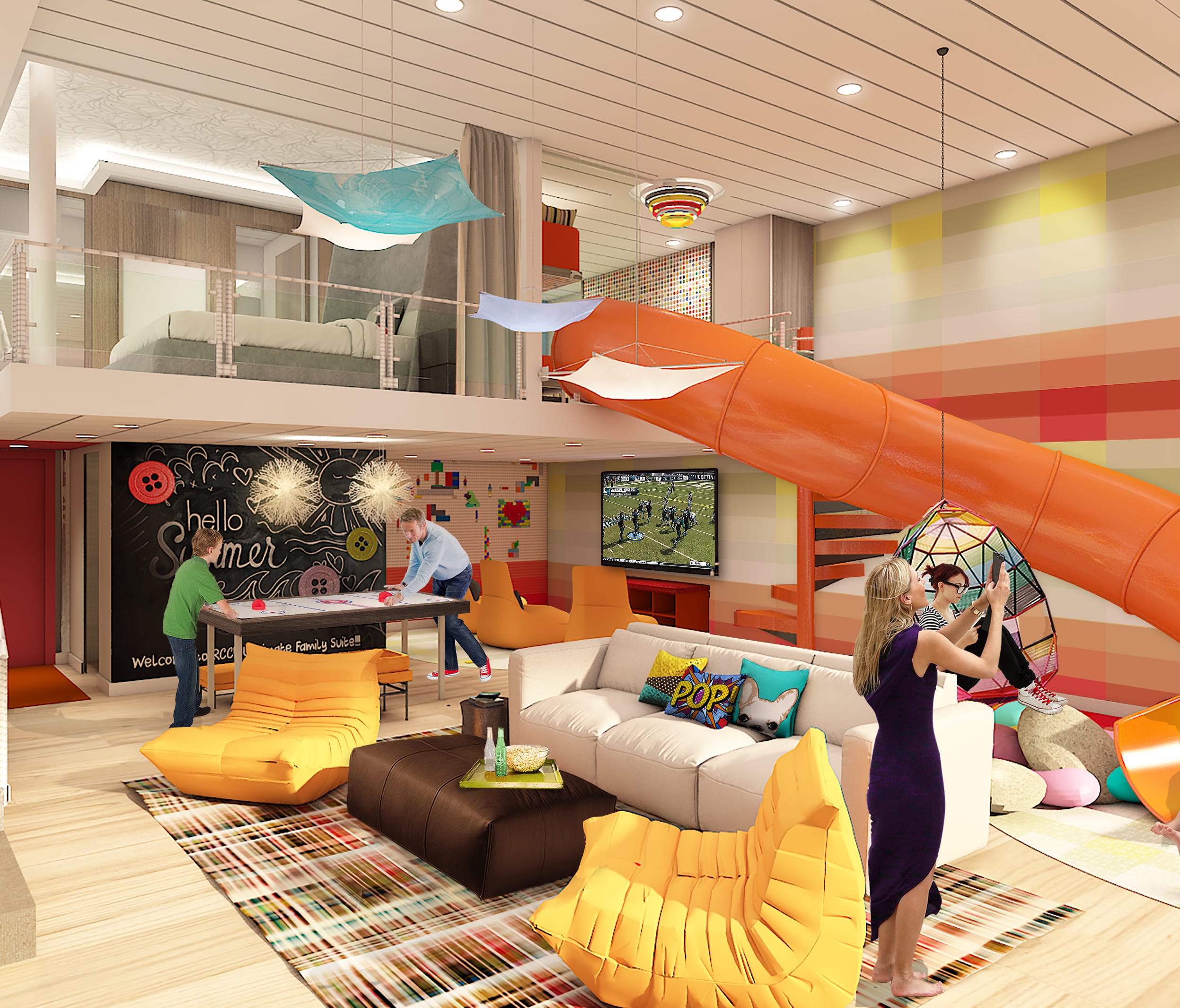 The Ultimate Family Suite planned for Royal Caribbean's Symphony of the Seas.
