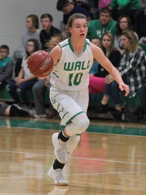 Wall High School's Sawyer Lloyd and the Lady Hawks got off to a fast start and held off Abilene Wylie 52-38 in a nondistrict game at the Wall gym on Friday, Dec. 15, 2017.