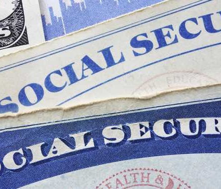 A social security card and some cash.