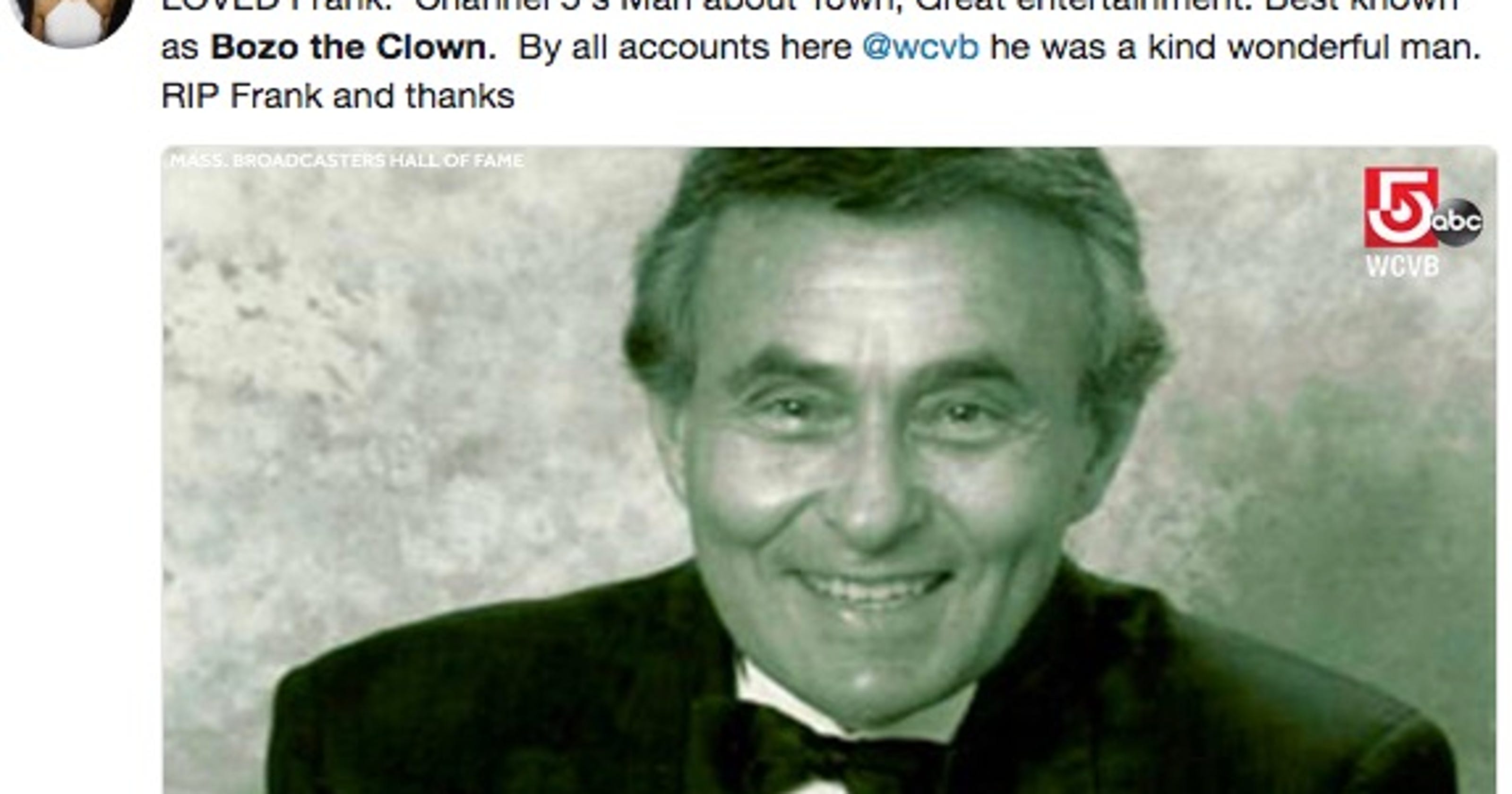 Bozo the Clown actor Frank Avruch dies at 89