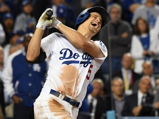 Game 6 at Dodger Stadium: Corey Seager strikes out