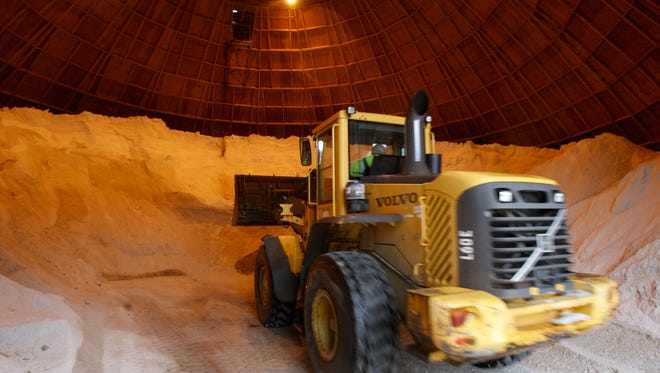 Louisville Public Works salt supply in 2014.
