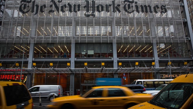 The New York Times' headquarters in Manhattan.