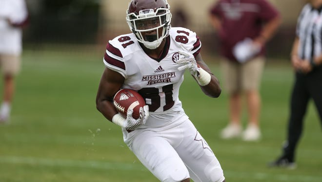 Mississippi State's Justin Johnson returns as the team's most experienced tight end despite being a true sophomore.