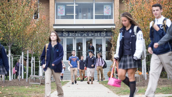 Students leave campus at Mater Dei Prep, which does not have class rank.