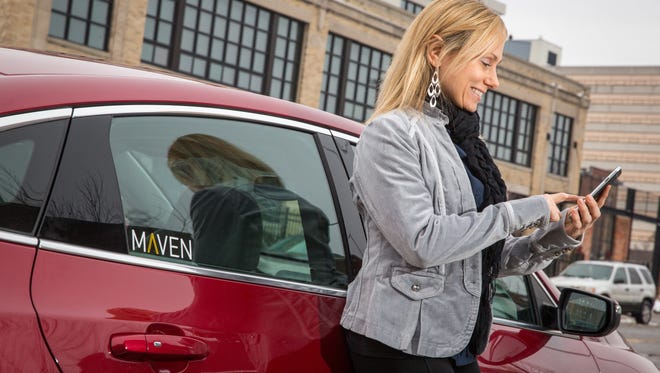 General Motors’ car sharing service, Maven, provides access to vehicles for short-term rental.