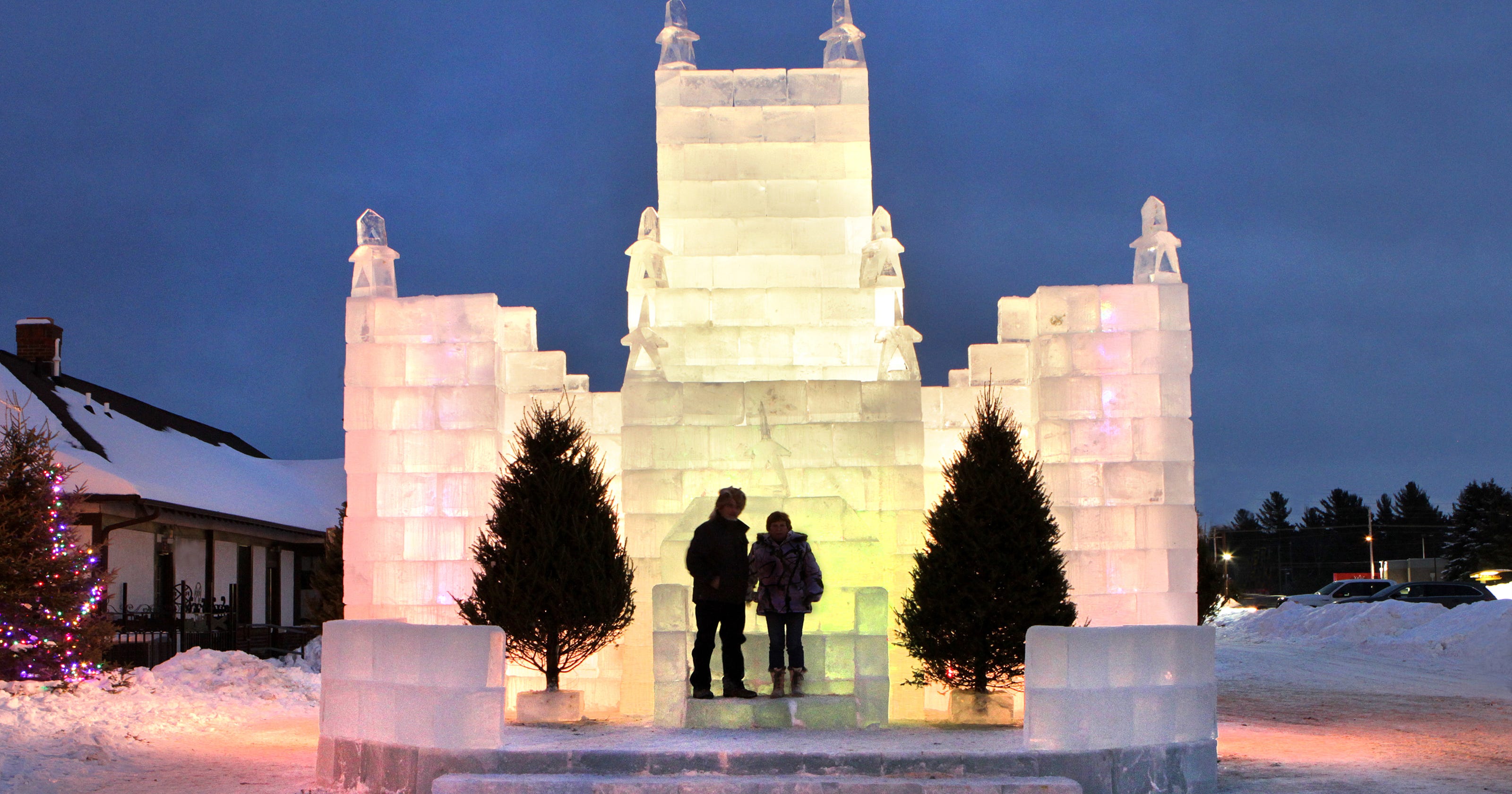 Eagle River ice castle is a Wisconsin winter experience