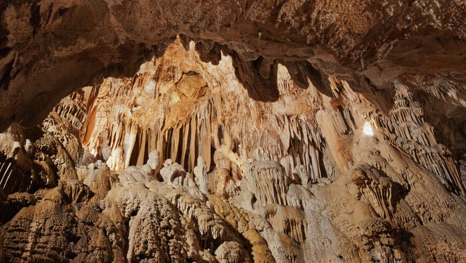 The fluid geology of the limestone caverns results in a variety of interesting formations.