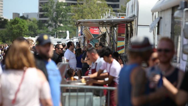 A sold-out crowd filled West Riverfront Park for the first Taco Festival Detroit on Saturday, August 12, 2017.
