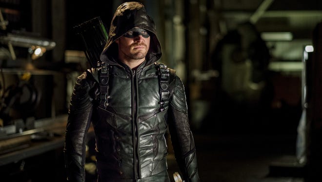Stephen Amell as Oliver Queen/The Green Arrow on 'Arrow.'