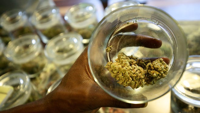 Medical-marijuana samples at 420 Dank, a medical dispensary, in Detroit. 