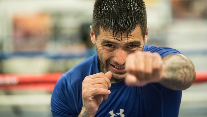 Welterweight title contender Lucas Matthysse of Argentina is training in Indio for his world championship fight on Jan. 27 in Inglewood.