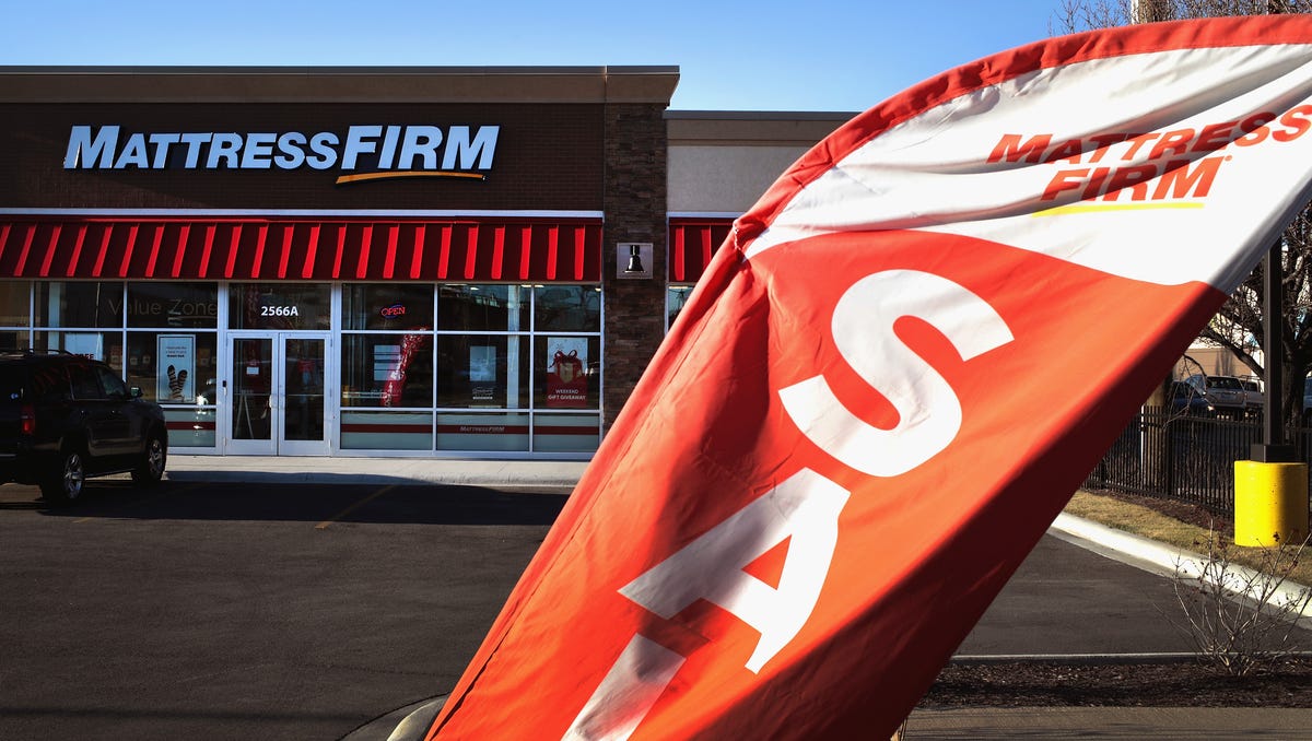 CHICAGO, IL - DECEMBER 06:  Mattresses are offered for sale at a Mattress Firm store on December 6, 2017 in Chicago, Illinois. Steinhoff International Holdings N.V., which is the parent company of Mattress Firm, saw its stock value plummet more than 60 percent today after the resignation of CEO Markus Jooste and an announcement from the company that it was launching an investigation into accounting irregularities.  (Photo by   Scott Olson/Getty Images) ORG XMIT: 775088189 [Via MerlinFTP Drop]