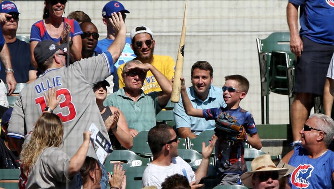 Cubs fans are often out in force when their team plays the Brewers at Miller Park.